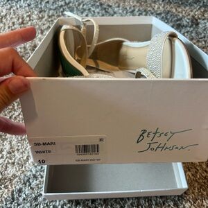 Betsey Johnson Ivory Mari sandals/heels